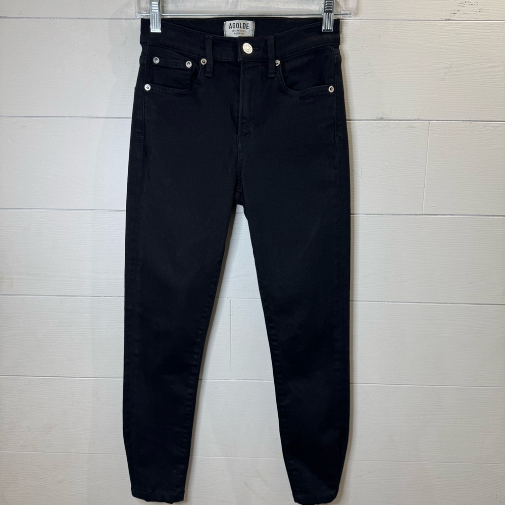 AGOLDE | Women's Black Sophie Denim Skinny Jeans Size 26